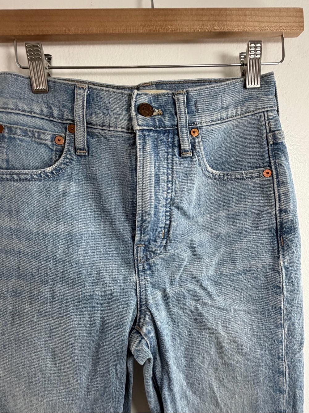 Madewell Perfect Vintage Full-Length Jeans Women’s 23 Light Wash High Rise - Picture 10 of 11